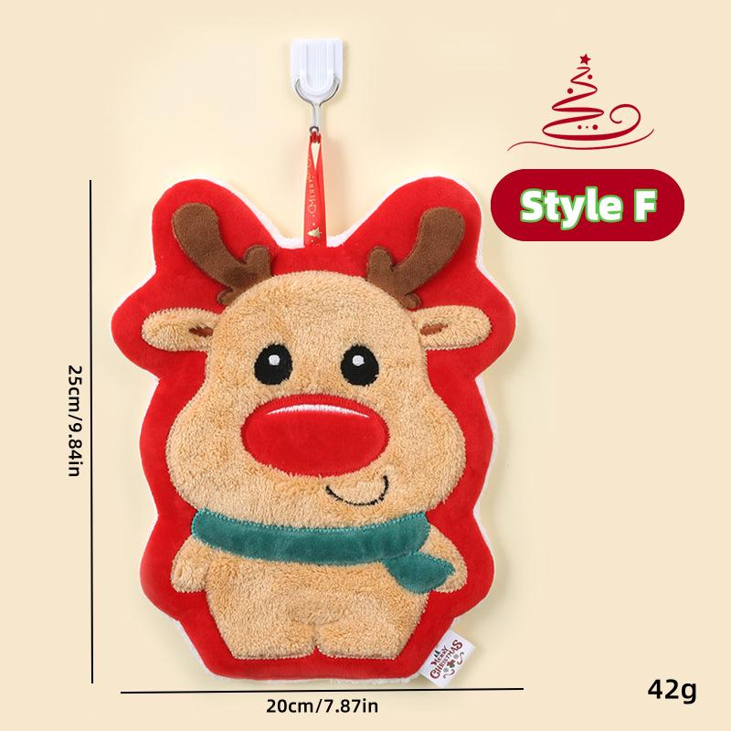 

Новое милое рождественское полотенце для рук с изображением мультяшного снеговика, впитывающая салфетка для уборки кухни, рождественский носовой платок, рождественские подарки для декора