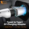 Feyree EV Charger Adapter Type2 to Type1 Car Charging Socket AC Charger Adapter 32A 1Phase 3.5KW 7KW Max for Electric Car