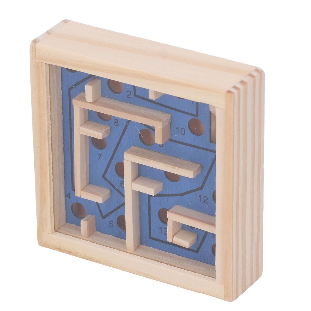 Wooden Maze Balance Game Interactive Educational Desktop Wooden Maze Mable Ball Balance Toy for