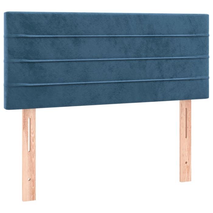 VidaXL Tête de Lit Meuble de Chambre à Coucher Accessoire de Lit Simple Tête de Cadre de Lit Intérieur Bleu Foncé 346142