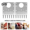 6Pcs Cabinet Hinge Repair Plate Kit Rust-Resistant Large Hinge Repair Board Door Hinge Repair Kit Plate with Mounting Screws