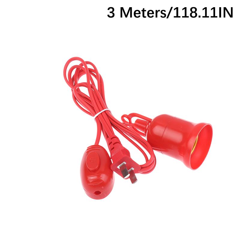 Lamp Bases Universal With Switch Led Bulb Socket Adapter E27 Screw Lamp Holder Accessories Replacement Hanging Cord Extension