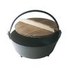 Oigen Nambu Ironware Round Pot, 7 Inches, Direct Heat Compatible, F-21