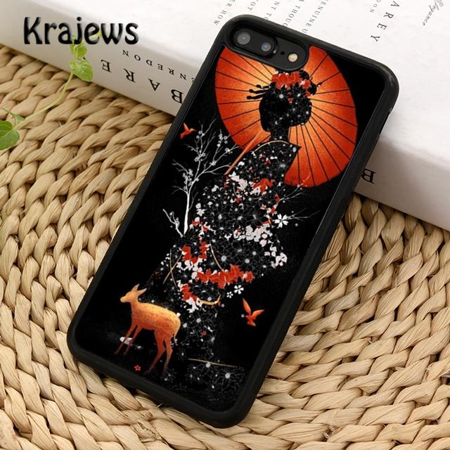 

Мягкий чехол для телефона Krajews Japanese Geisha для iPhone 14 5s 6s 7 8 plus X XR XS 11 12 13 pro max Samsung Galaxy S21 S22 ultra iPhone 6plus