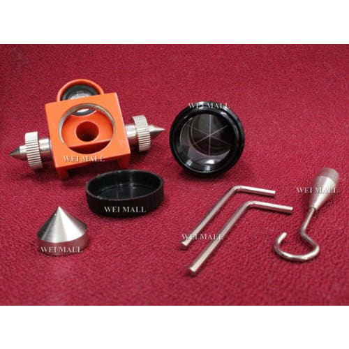 WEIMALL Surveying Mini Prism Pin Pole with Storage Case