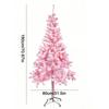 2025 Pink Christmas Tree 180cm PVC Floor-Standing Christmas Decoration Net Red Creative Bare Tree for Holiday New Year Party Orn