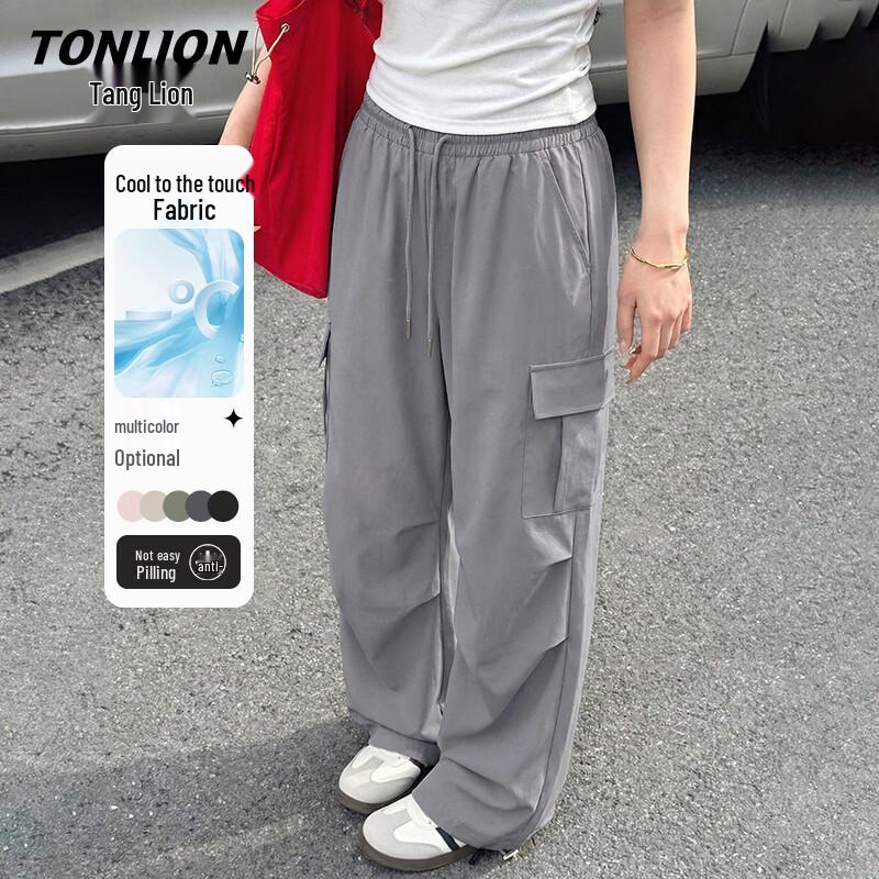 TonLion Women s Cooling Straight-Leg Cargo Pants M
