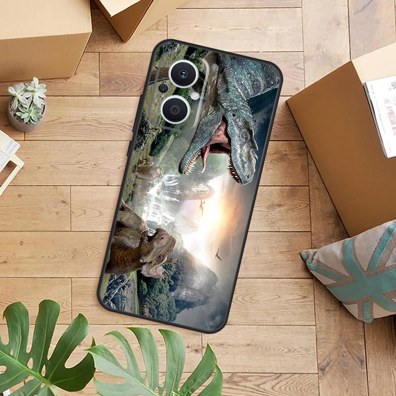 Dinosaur Case For OPPO Reno 14F 13F 12F 10 11 12 13 14 Pro 8T 7 8 Lite OPPO Find X8 X6 X5 X9 Pro Cover