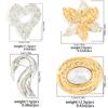Salircon 4 Styles Trendy Exquisite Hollow Love Heart Suit Brooch Women Elegant Irregular Metal Flower Swan Pin Jewelry Accessory