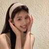 Elegant Solid Color Pleated Wide Headband - Versatile Korean Hair Accessory