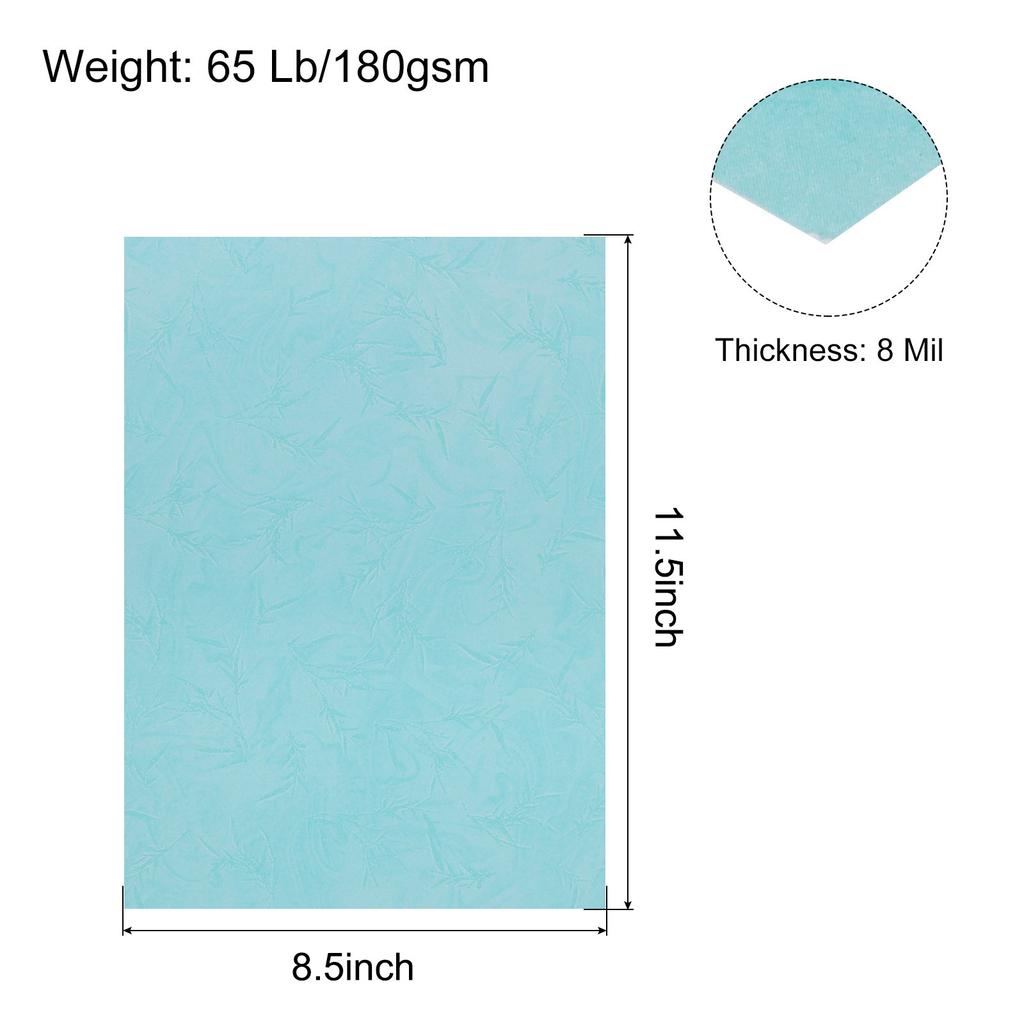 50/100pcs A4 Presentation Binding Covers Letter Size Leather Textured Grain Paper Un-Punched for Business Reports 8-1/2 x 11.5"