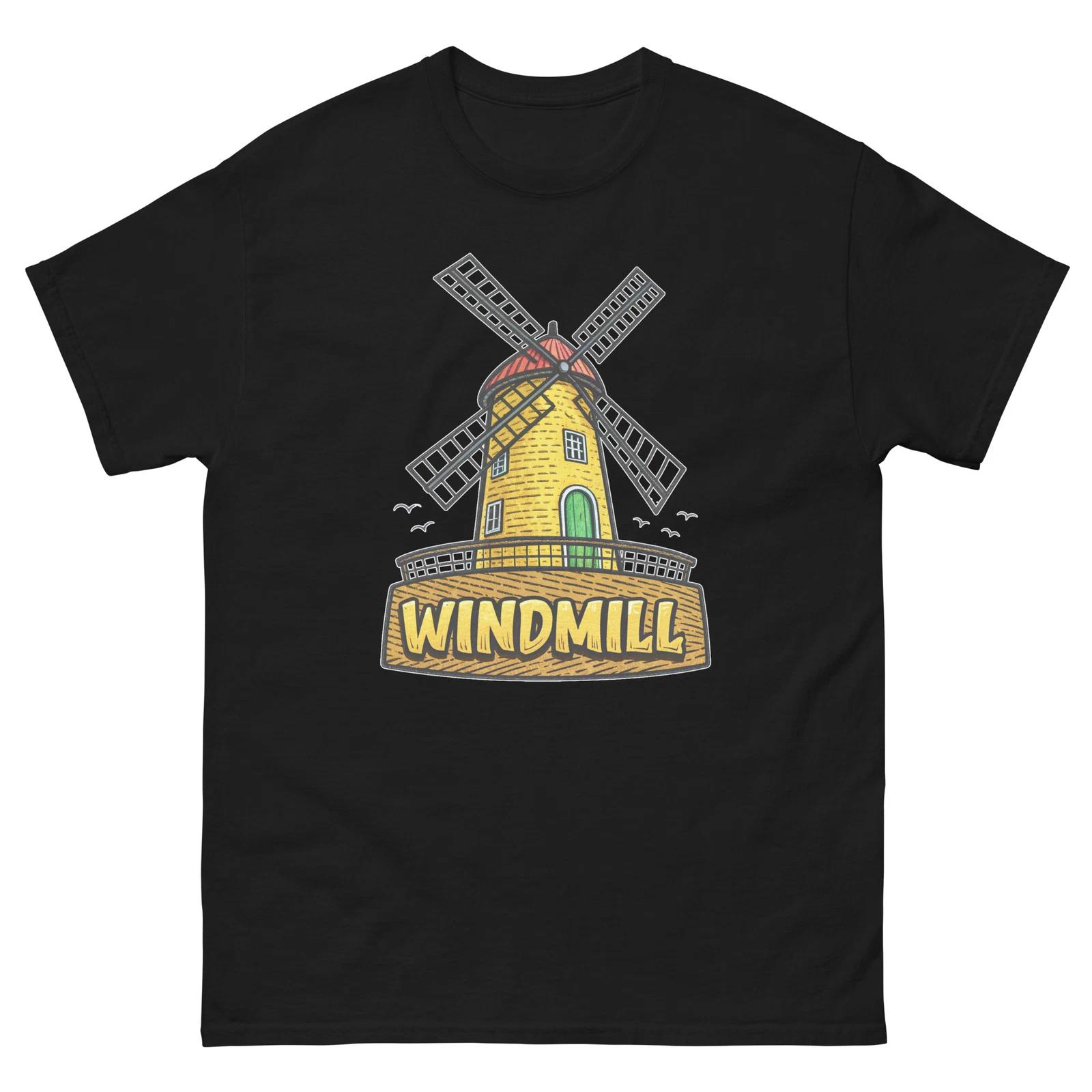 Windmill Farming Rural Life Agriculture T-Shirt XL
