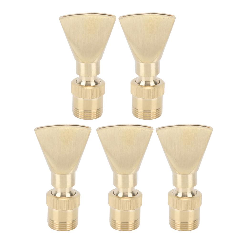 5 buc duze de fântână din alamă, în formă de evantai, duză de fântână cu cap de fântână rafinat, sprinkler pentru