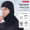 Autumn & Winter Windproof Motorcycle Balaclava: Plus Velvet Warm Ski Mask for Cycling
