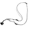 Heart Natural Stone Necklace Woven Rope Chain Choker for Women Girl Unisex Necklace Gemstone-Jewelry Ornament Gift