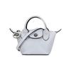 Le Pliage Cuir 9 Solid Color Lambskin Dumpling Bag Crossbody Shoulder Tote Mini Women Bags Gray 10099757263