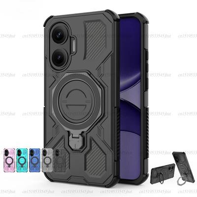 Magnetic Wireless Charge Cover For Xiaomi Poco F7 X7 Pro F7 Ultra Phone Holder Armor Case For Poco F7 Cover For Poco F7 Case