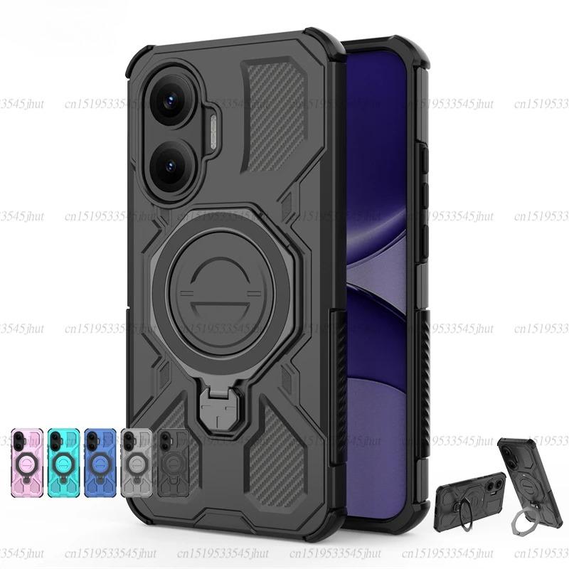 Magnetic Wireless Charge Cover For Xiaomi Poco F7 X7 Pro F7 Ultra Phone Holder Armor Case For Poco F7 Cover For Poco F7 Case