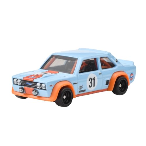 Hot Wheels Premium 2-Pack Lancia Rally 037 / Fiat 131 Abarth Vehicle Toy Diecast Cars for Ages 3 and Up, Blue, HRR81