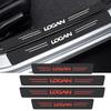 Autocolante Bandă Praguri Uși Mașină Fibra de Carbon pentru Insignă DACIA Logan Duster Spring Lodgy Dokker Film Protector Prag Portbagaj Autocolante