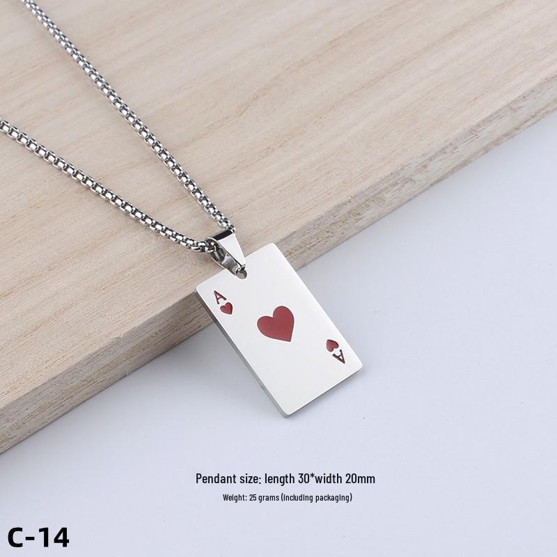 Colier Unisex cu Pandantiv Cruce Stil Hip-Hop - Accesoriu Bijuterie din Oțel Inoxidabil