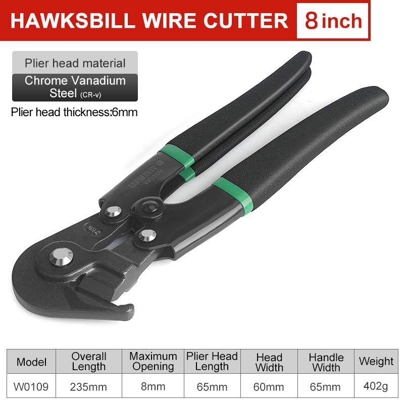 8" Mini-Bolzenschneider Federbelastet Klein Robust Drahtseilschneider Drahtschneider Bewehrungsschere Klemmen Werkzeuge