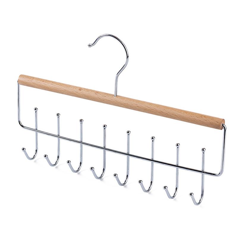 Multifunctional Rotatable Clothes Drying Rack Wooden Clothes Rack With Hook Underwear Vest Storage Clothes Drying Rack