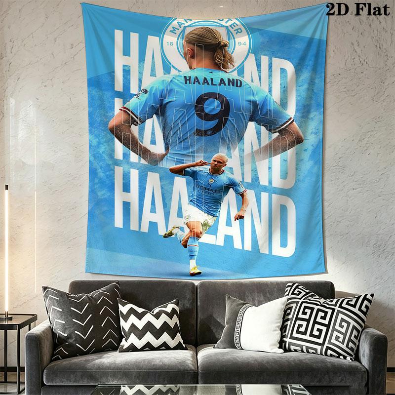 Haaland Wall Hanging Printed Fabric Blanket Decorative Tapestries for Bedroom Living Room Home Decor