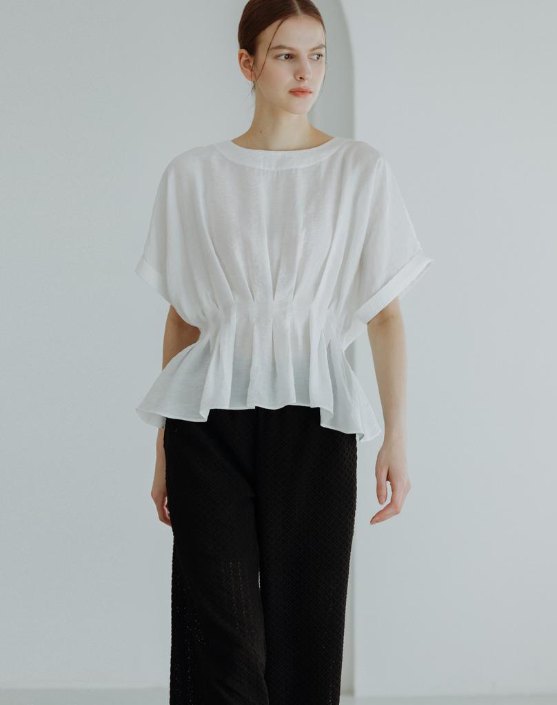 GIEMAR Lace Banding Pants Black
