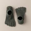 Solid Color Five Toe Socks Anti-Slip Toe Separate Socks Cool Feeling No-Show Socks  Summer Wear