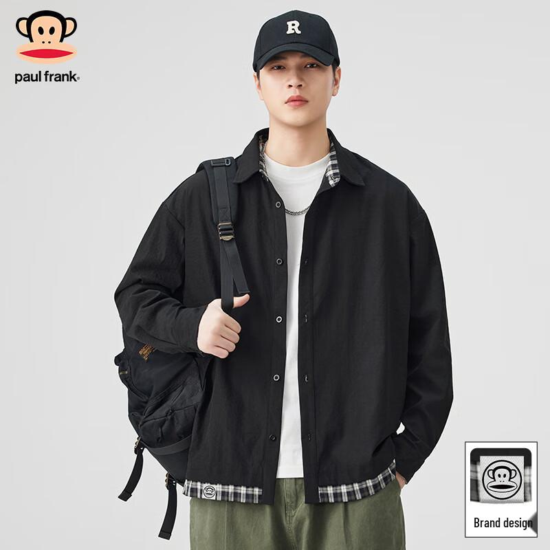 Paul Frank Men s Faux Two-Piece Long Sleeve Shirt 3XL