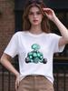 Unisex T Shirt Funny Squidward Fitness Print Casual Short Sleeve Top Soft Comfortable Daily Wear