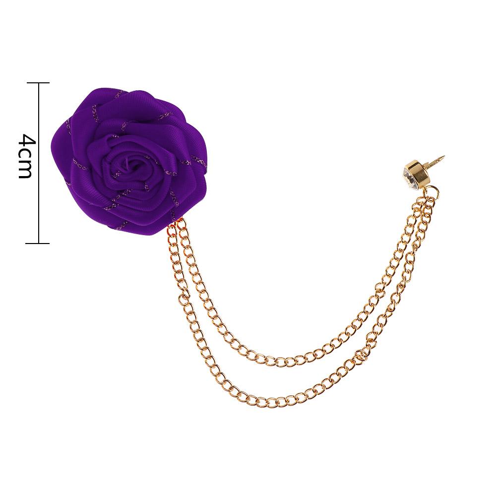 Mode Neu Quaste Herren Schleife Blume Kette Anstecknadel Brosche Anstecknadel Anzug Broschen