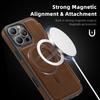 For iPhone 15 Pro Max Case Compatible with MagSafe RFID Blocking Card Holder Leather Phone Cover