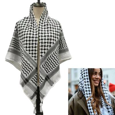 Traditional Pattern Arab Shawl Shemagh Scarf Arabian Scarf Desert Shawl Men and Women Headscarf for Various Occasion