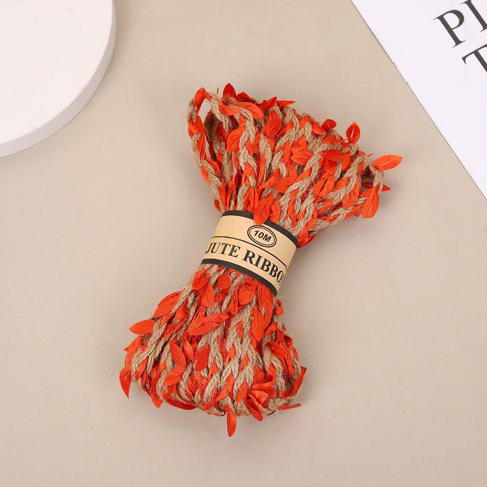 

Ручная имитация пеньковой веревки окружающая среда декоративная стена ротанг зеленые листья листовая веревка креативная восковая нить тканый материал своими руками orange * 1000