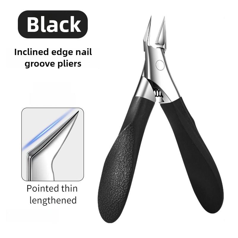 Stainless Steel Ingrown Toenail Clipper - Pointed Precision Blade, Thick and Hard Nail Compatible, Pedicure Tool for Long-Lastin