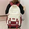 Primary School Girls College Students Junior High School Students High School Students Boys Backpack Contrast Color Backpack