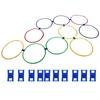 10PCS Kids Exercise Hoops Jumping Hopscotch Game Rings for Sensory Training Physical Fitness Dia 47cm   18.5in