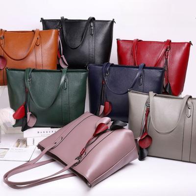 Cowhide Fashion Women's Bags, Tote Bags, Handheld Messenger Leather Women's Large Capacity, Shopping Bags