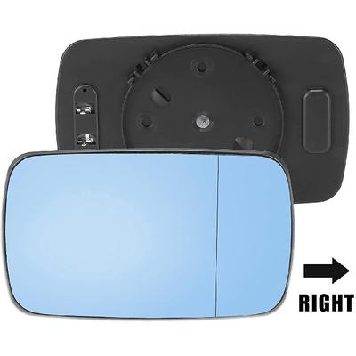 Left Right Rear View Lens Split Mirror Heated Glass Blue Rearview Fit for BMW E46 99-05 Sedan 51168250438 Rear View Lens