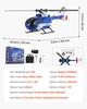 RC-Hubschrauber, 2,4 GHz 4-Propeller Fernsteuerungs-Hubschrauber mit 6-Achsen-Gyroskop, 4-Kanal RC-Flugzeug für Anfänger, LED-Licht & Ein-Tasten-Start/Landung,