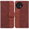 For TECNO Spark 30 Pro 4G Case Geometry Pattern Leather Wallet Phone Cover with Wrist Strap
