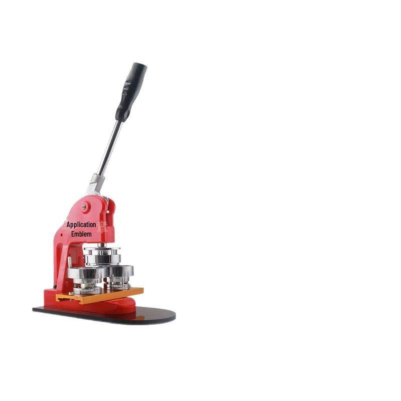 Manual Badge Making Machine: Complete Set with Mold Parts for Crimping