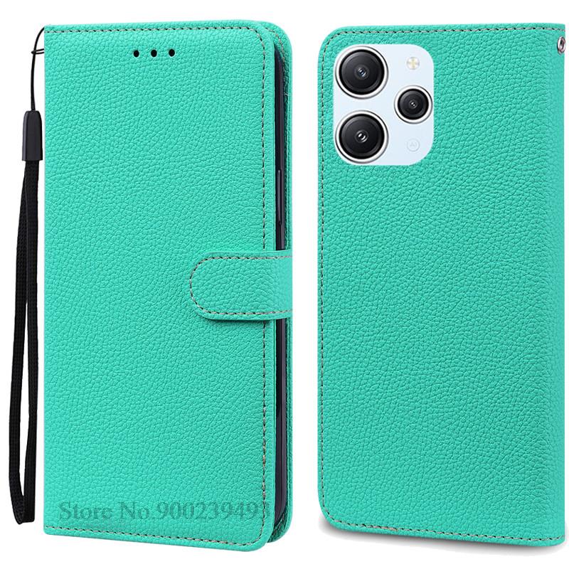 For Xiaomi Redmi 12 Case Silicon Leather Wallet Flip Case For Redmi 12 4G Cover Protector Phone Case for Redmi 12 5G Coque Funda