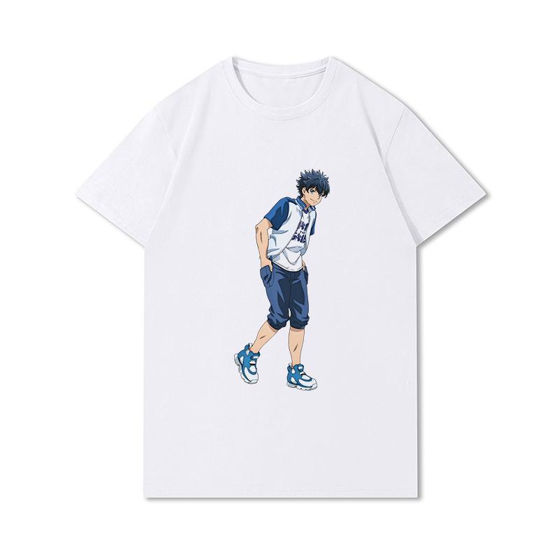 

Летние футболки больших размеров для женщин, повседневные топы с короткими рукавами с принтом аниме Shangri La Frontier, футболки большого размера с круглым вырезом из 100% хлопка 3XL