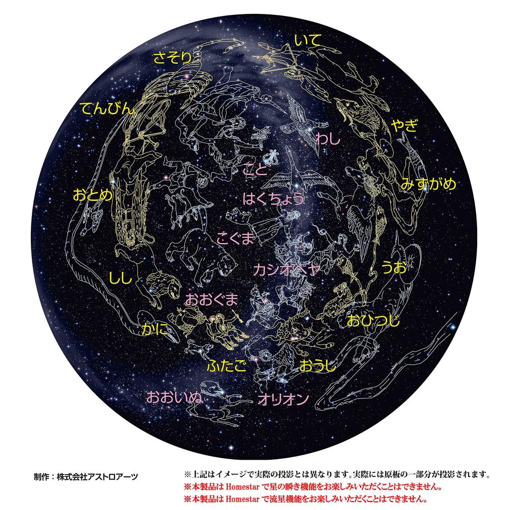 SEGA FAVE Home Planetarium Color Plate Software Hemisphere Constellation Produced by Takayuki Ohira "HOMESTAR Series" "Northern Pictures" PKG-77565D