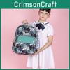 Adorable Oxford Cloth Backpack For Kids With Ergonomic Design And Cute Print