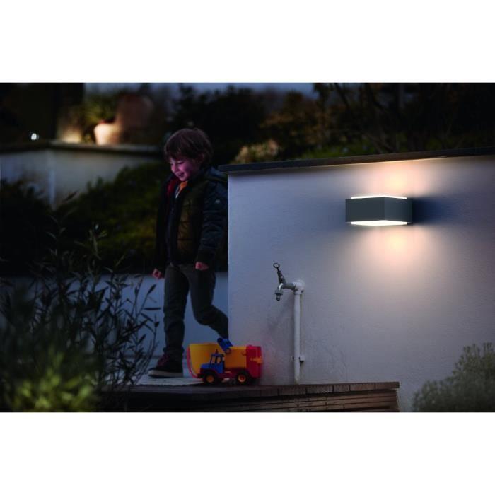 Utendørs vegglampe PHILIPS Hedgehog - Grå - LED 42W - 2 års garanti