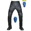 Motorcycle Riding Pants Men Women All-Season Waterproof Coated Denim Style Protective Trousers With Extended Armor